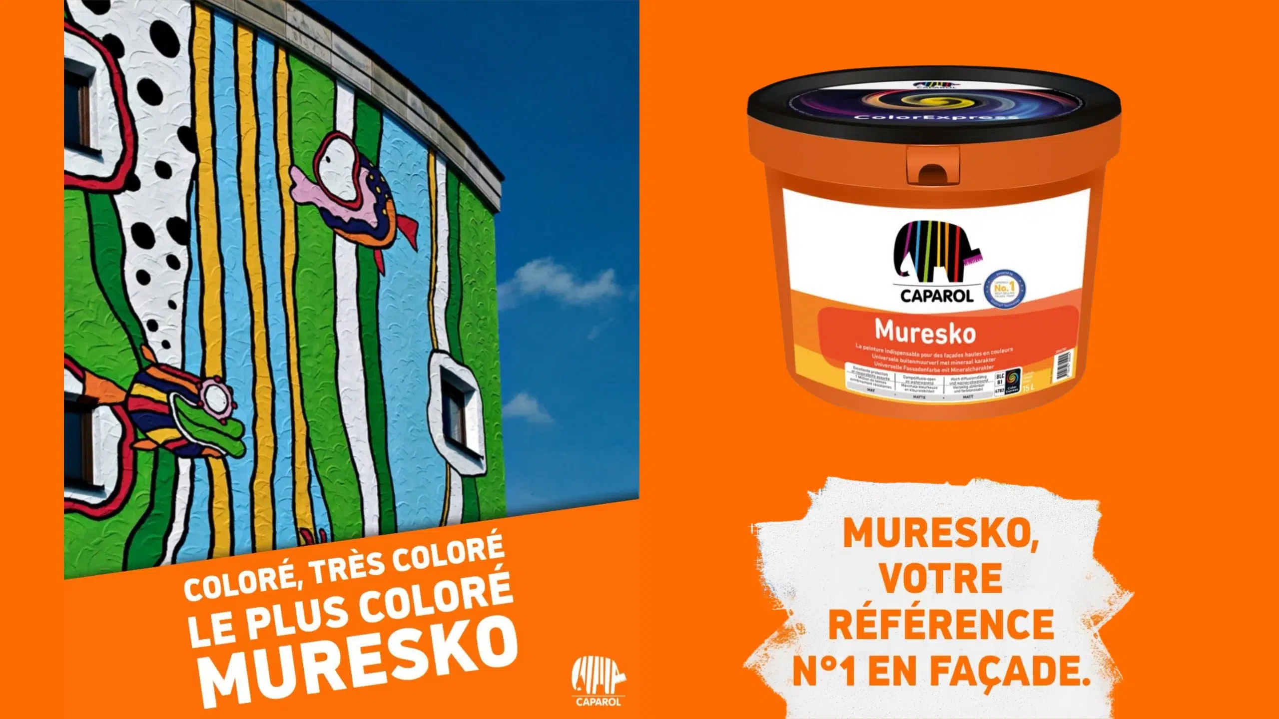 Peinture façade Muresko Caparol
